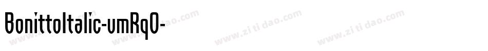 BonittoItalic-vmRqO字体转换