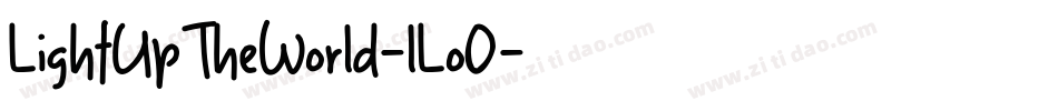 LightUpTheWorld-lLo0字体转换