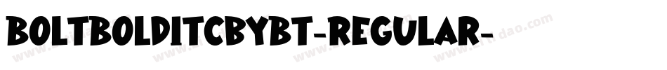 BoltBoldITCbyBT-Regular字体转换