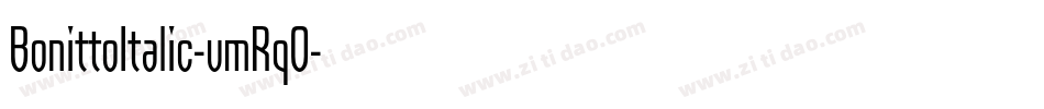 BonittoItalic-vmRqO字体转换