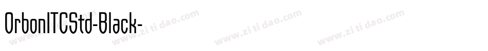 OrbonITCStd-Black字体转换