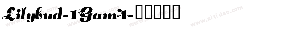 Lilybud-1Gam4字体转换