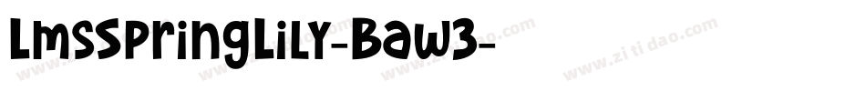 LmsSpringLily-Baw3字体转换
