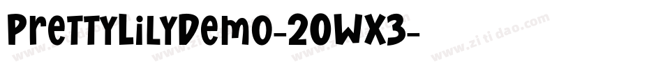 PrettyLilyDemo-2OWX3字体转换