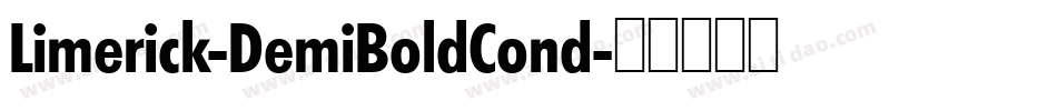 Limerick-DemiBoldCond字体转换