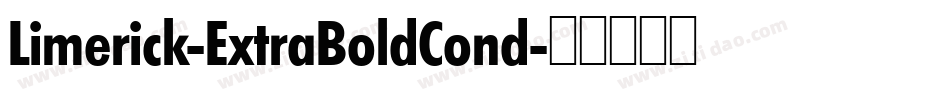 Limerick-ExtraBoldCond字体转换