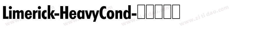 Limerick-HeavyCond字体转换
