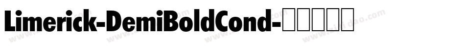 Limerick-DemiBoldCond字体转换
