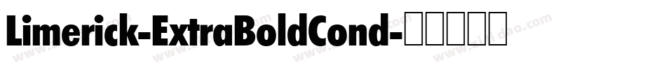 Limerick-ExtraBoldCond字体转换