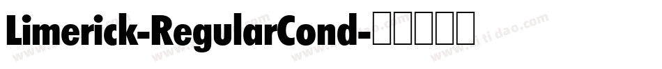 Limerick-RegularCond字体转换