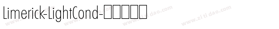 Limerick-LightCond字体转换