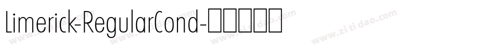 Limerick-RegularCond字体转换