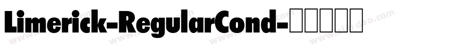Limerick-RegularCond字体转换