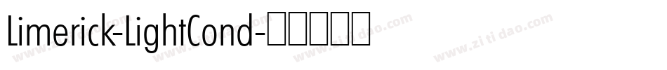 Limerick-LightCond字体转换