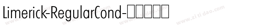 Limerick-RegularCond字体转换