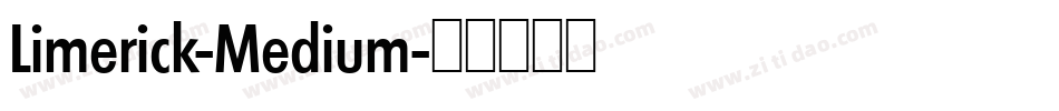 Limerick-Medium字体转换