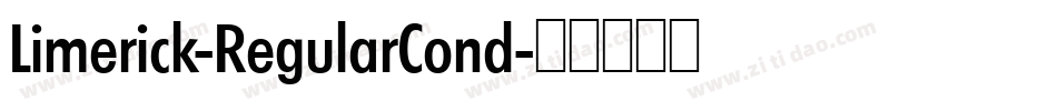 Limerick-RegularCond字体转换