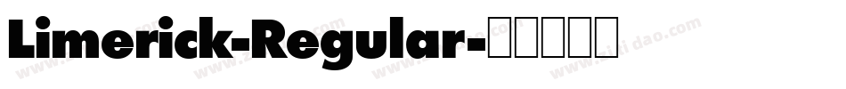 Limerick-Regular字体转换