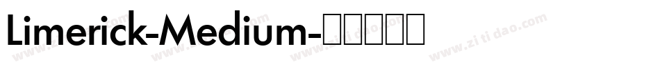Limerick-Medium字体转换