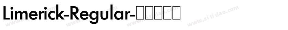 Limerick-Regular字体转换