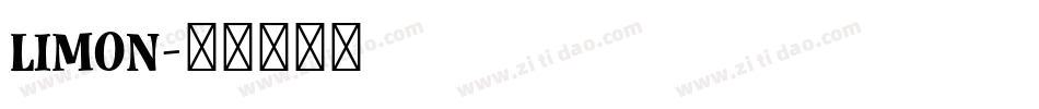 limon字体转换
