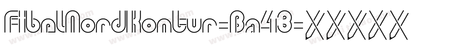 FibelNordKontur-Ba43字体转换