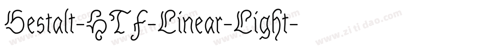 Gestalt-HTF-Linear-Light字体转换