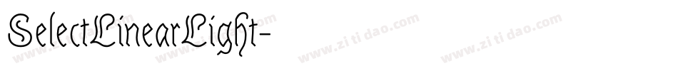 SelectLinearLight字体转换