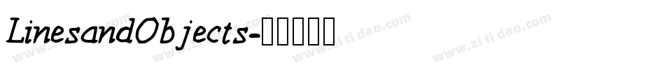 LinesandObjects字体转换