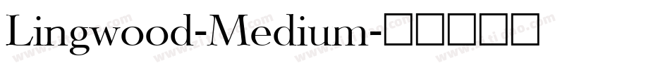 Lingwood-Medium字体转换