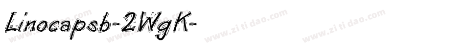 Linocapsb-2WgK字体转换
