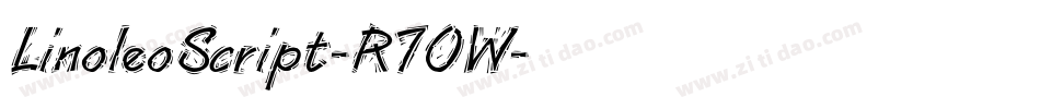 LinoleoScript-R7OW字体转换