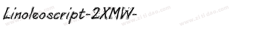 Linoleoscript-2XMW字体转换