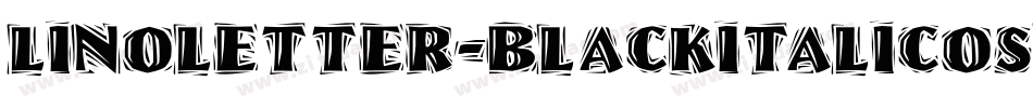LinoLetter-BlackItalicOsF字体转换