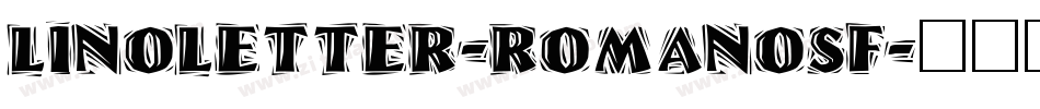LinoLetter-RomanOsF字体转换