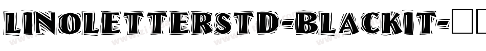 LinoLetterStd-BlackIt字体转换