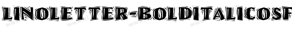 LinoLetter-BoldItalicOsF字体转换