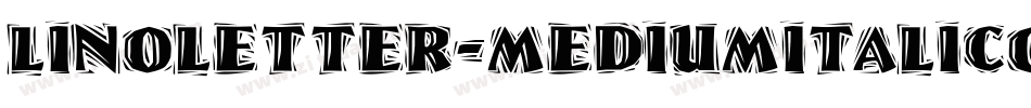 LinoLetter-MediumItalicOsF字体转换
