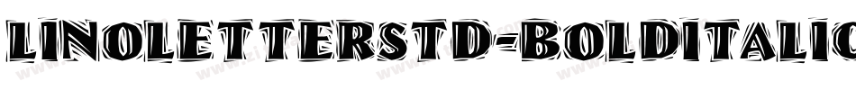 LinoLetterStd-BoldItalic字体转换