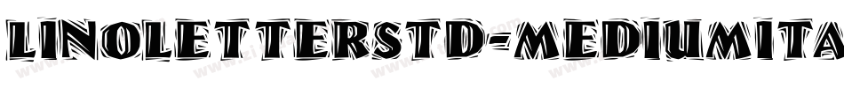 LinoLetterStd-MediumItalic字体转换