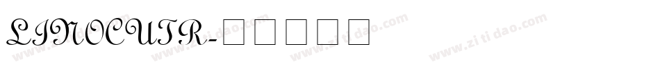 LINOCUTR字体转换