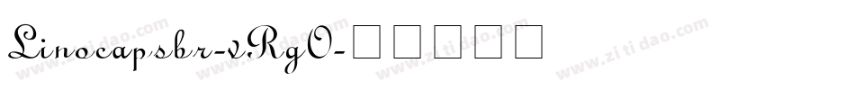 Linocapsbr-vRgO字体转换