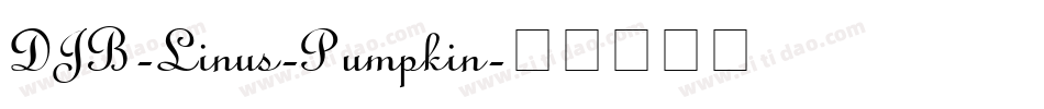 DJB-Linus-Pumpkin字体转换
