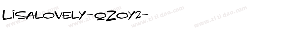 Lisalovely-qZoy2字体转换
