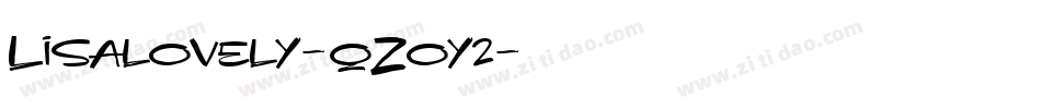 Lisalovely-qZoy2字体转换