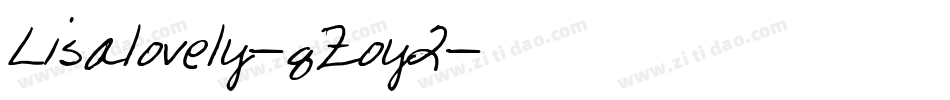 Lisalovely-qZoy2字体转换