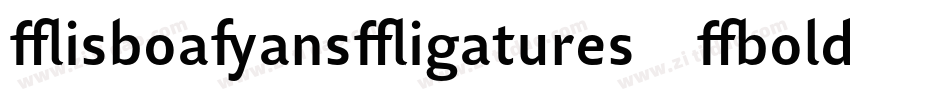 LisboaSansLigatures-Bold字体转换