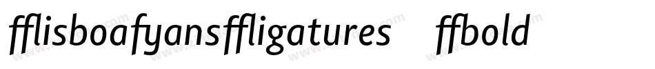 LisboaSansLigatures-Bold字体转换