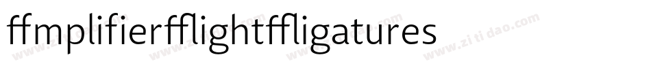 AmplifierLightLigatures字体转换