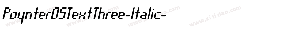 PoynterOSTextThree-Italic字体转换